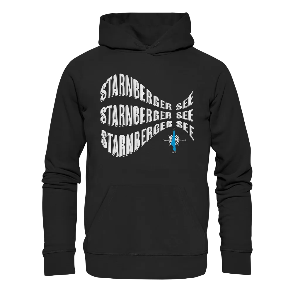 SeeFischi Organic Hoodie Black Seeshirt.de
