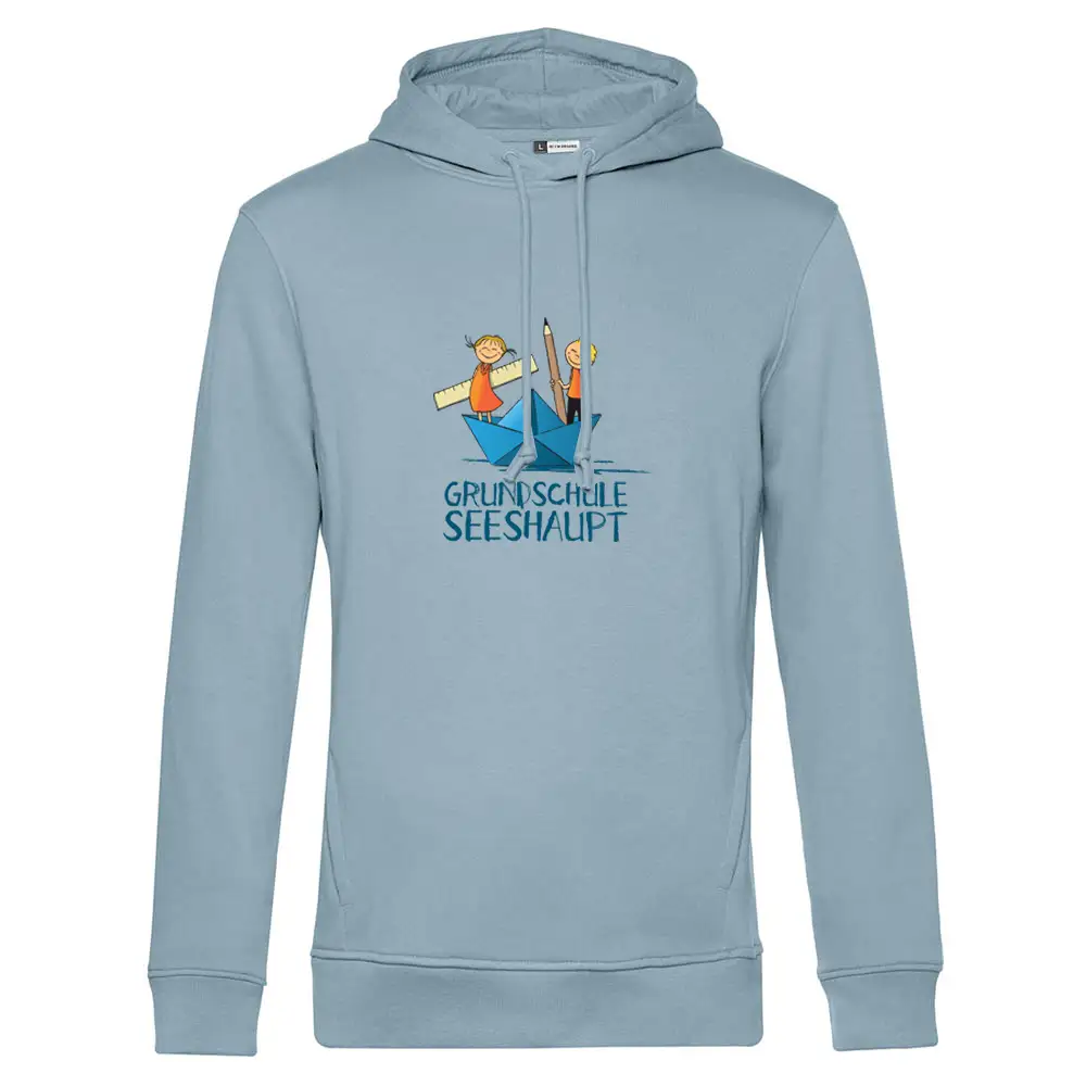 Schulhoodie Eltern Seeshirt.de Pastel Blau Fischerhochzeitsshirt Woman Seeshirt.de Navy