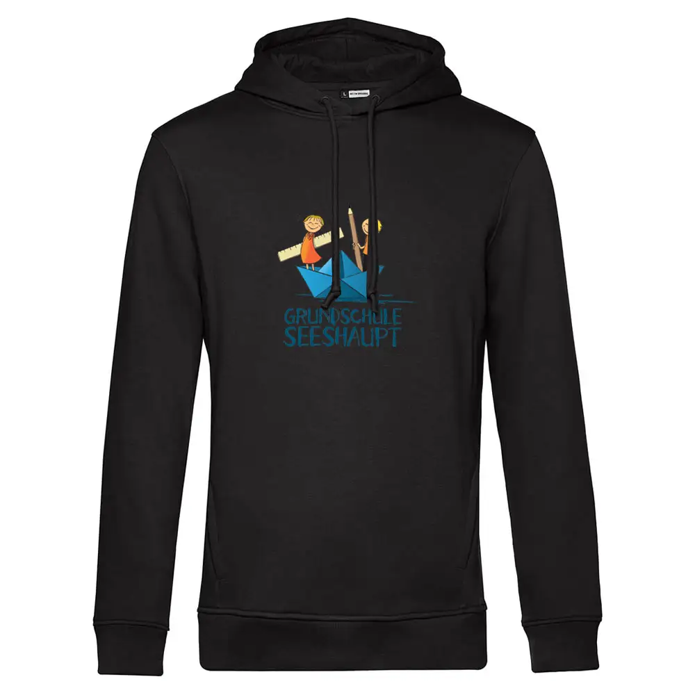 Schulhoodie Eltern Seeshirt.de Schwarz Cap Fischerhochzeit Tutzing Seeshirt.de Navy