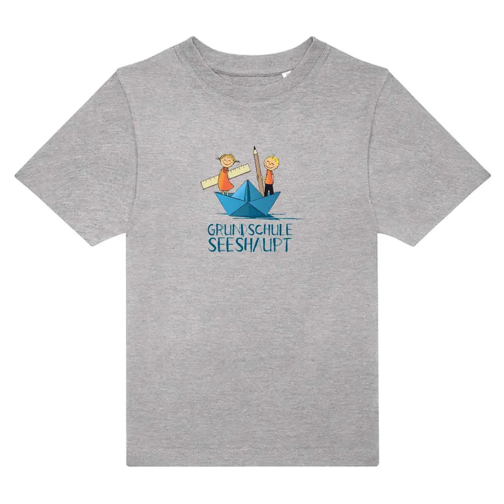 Schulshirt Kids Seeshirt.de Graumelange