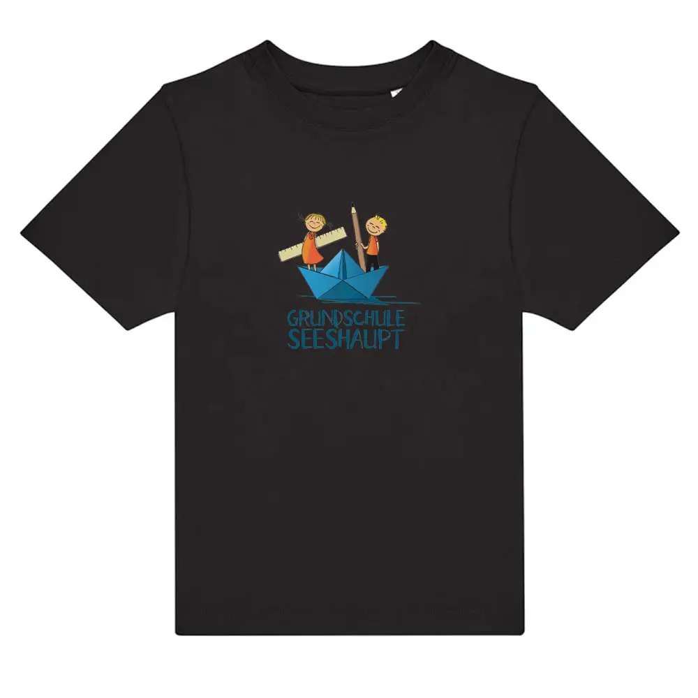 Schulshirt Kids Seeshirt.de Schwarz Hoody Fischerhochzeit Tutzing Seeeshirt.de Greymelange