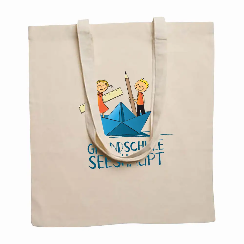 Stoffbeutel Grundschule Seeshaupt Seeshirt.de Natur Tasche Fischerhochzeit Tutzing Seeshirt.de