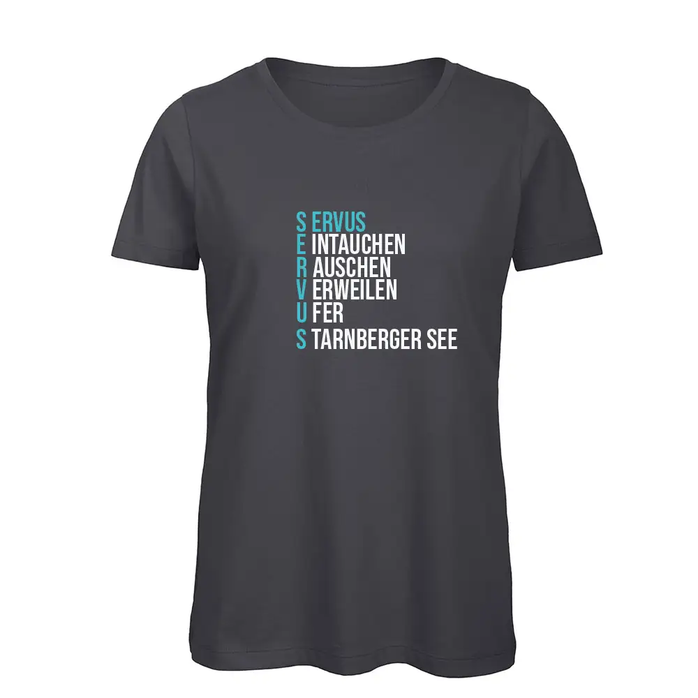 SeeServus Seeshirt.de WomanShirt Dark Grey